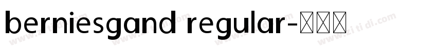 berniesgand regular字体转换
